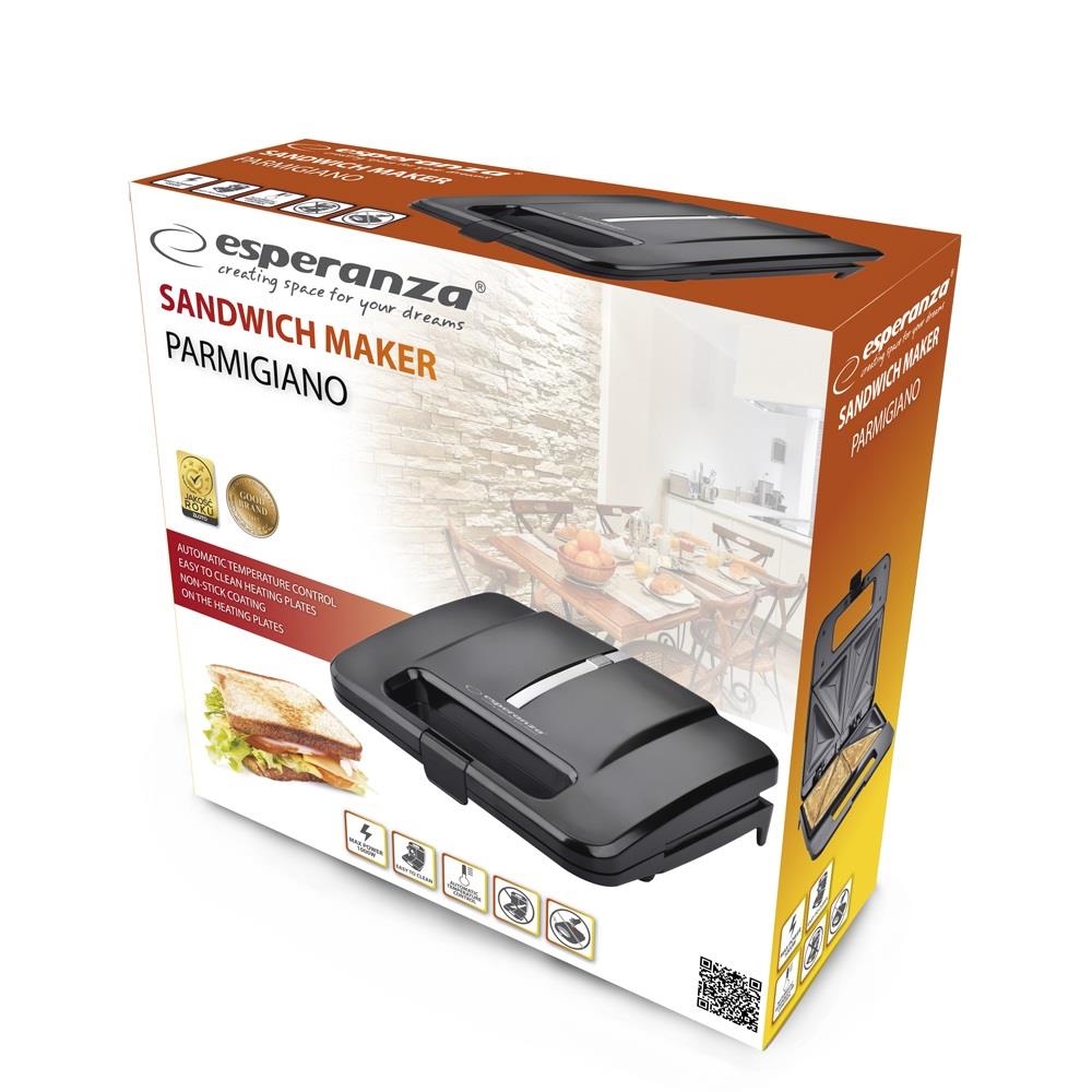 Esperanza Opiekacz EKT010 Parmigiano - Tostadora Multifuncional