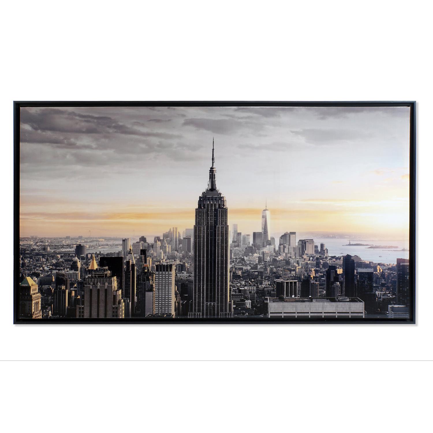 Cuadro Lienzo Ps 144X3,5X84 New York Enmarcado El mejor complemento para tu hogar  -Fijalo-