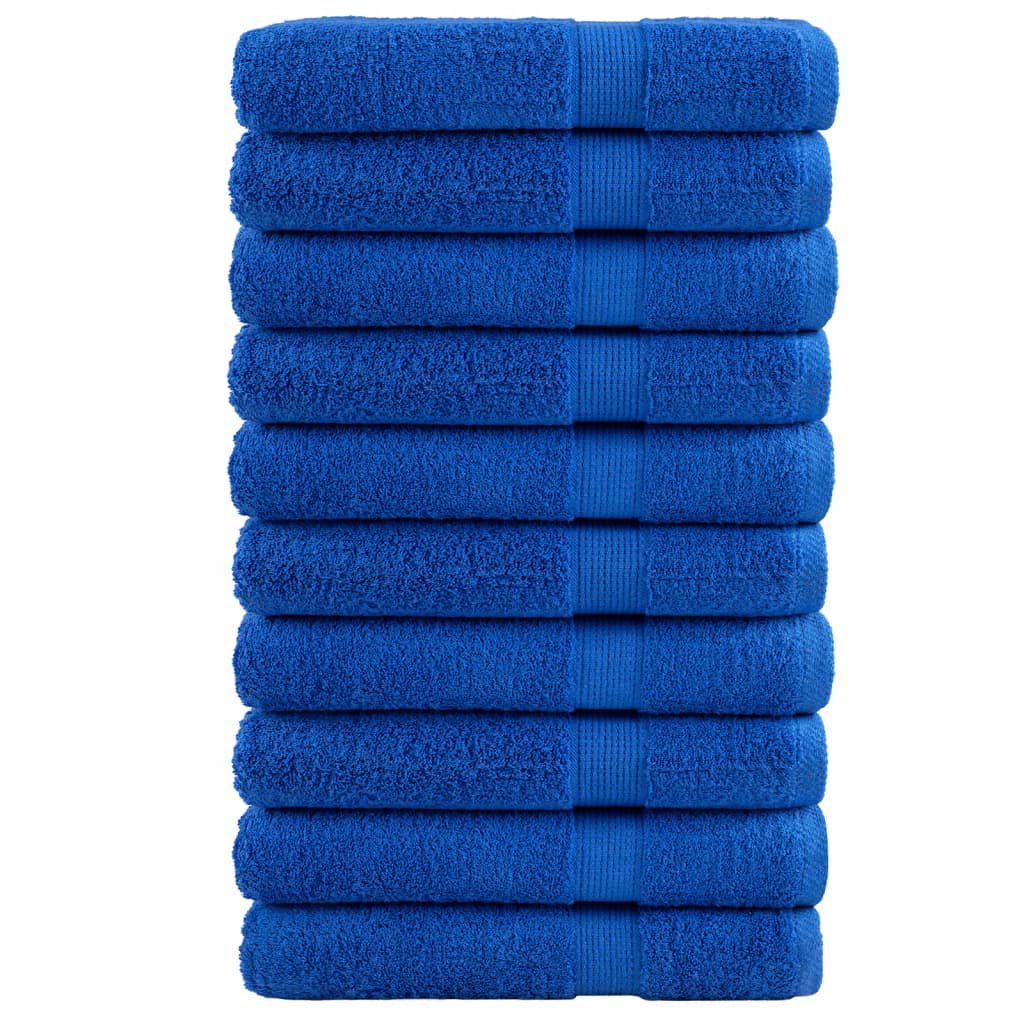 vidaXL Toallas premium 10 uds 100% algodón 100x200 cm 600 gsm Color Dorado,  Antracita,  Azul y mas