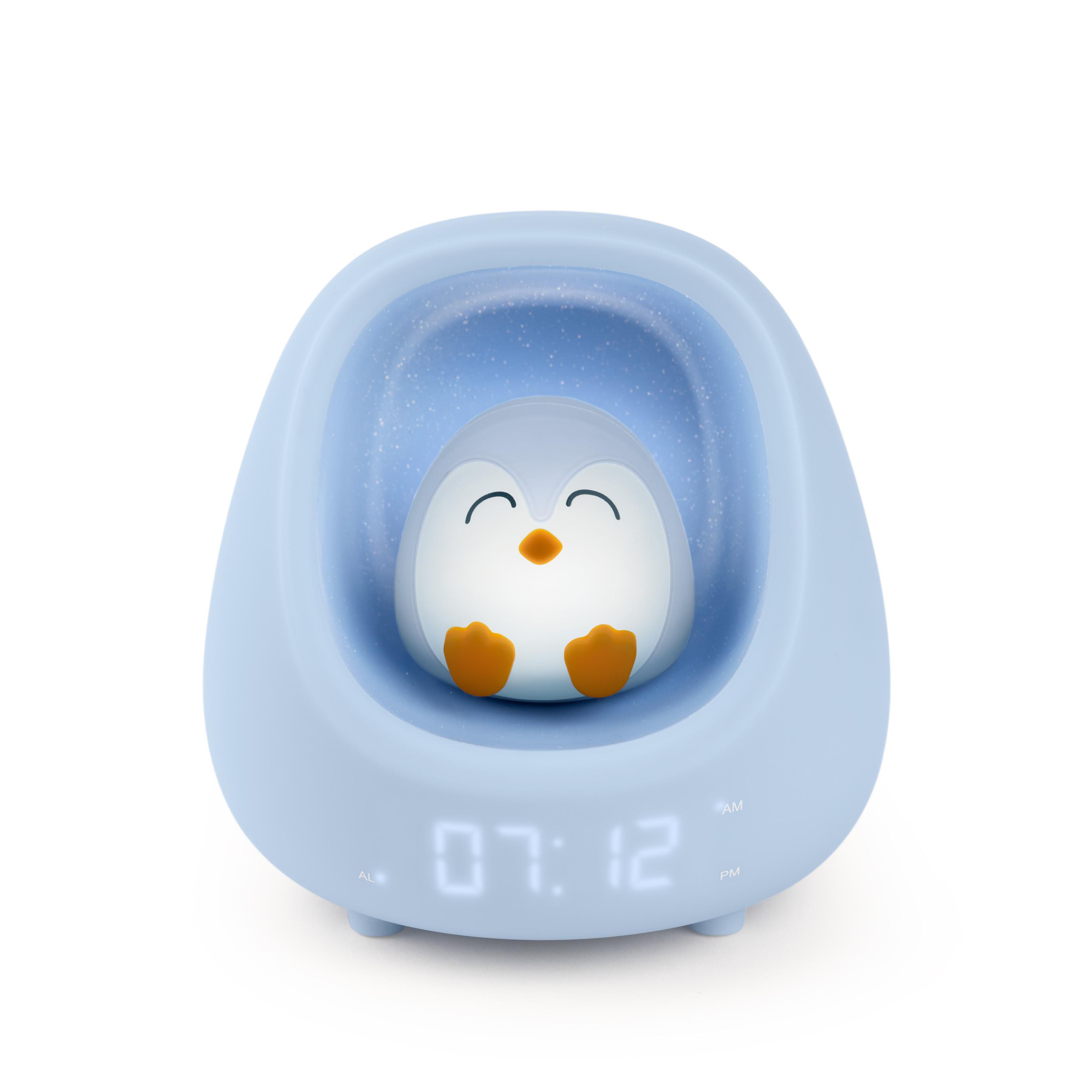 BIGBEN Kids NESTKIDSCAT - Despertador Infantil con luz nocturna quitamiedos gato Rosa Intensidad Regulable, Tacto Suave, 3 melodías, 3 Ruidos Blancos (Rosa)