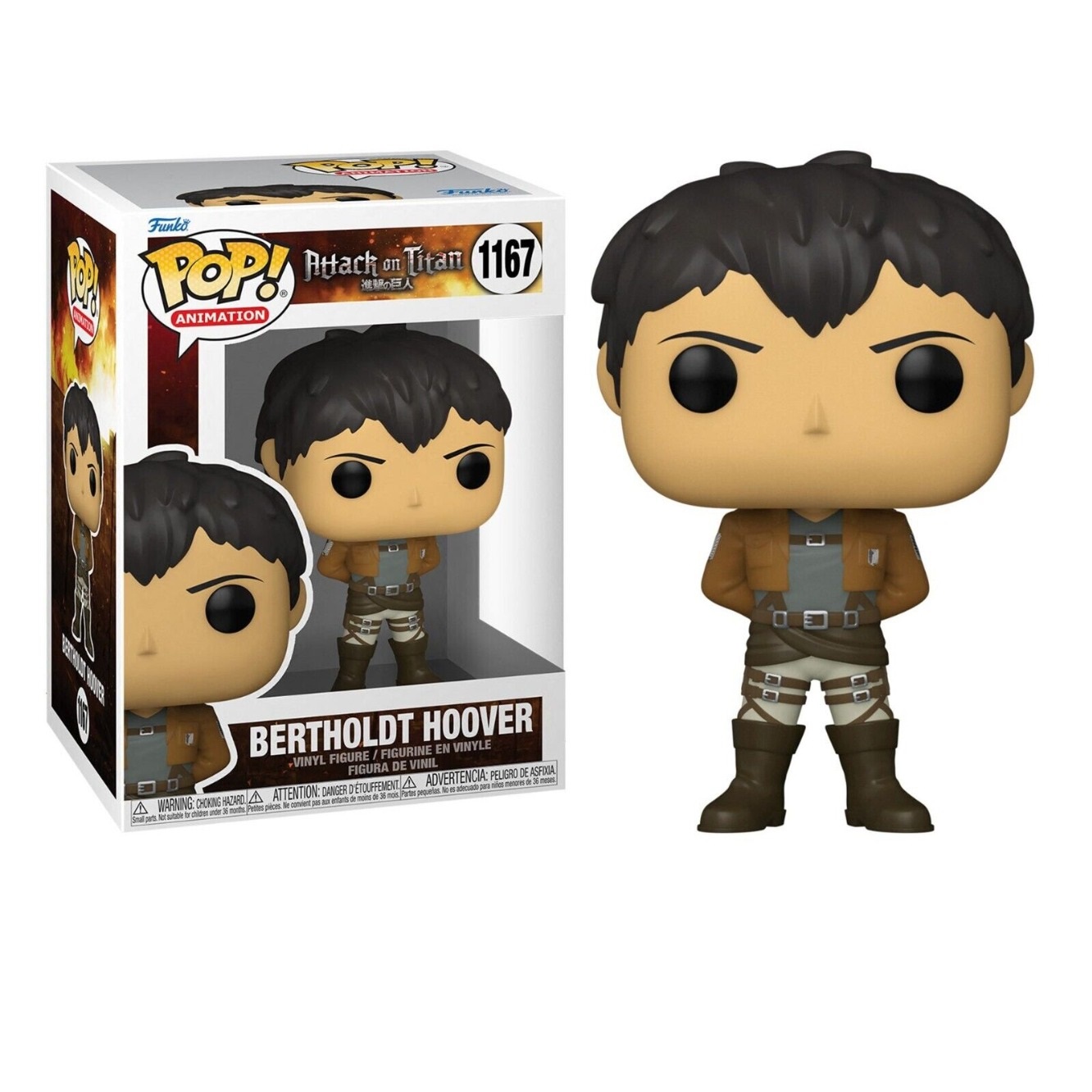 Funko Pop! Ataque a los Titanes - Bertholdt Hoover, 57979, Nº1167