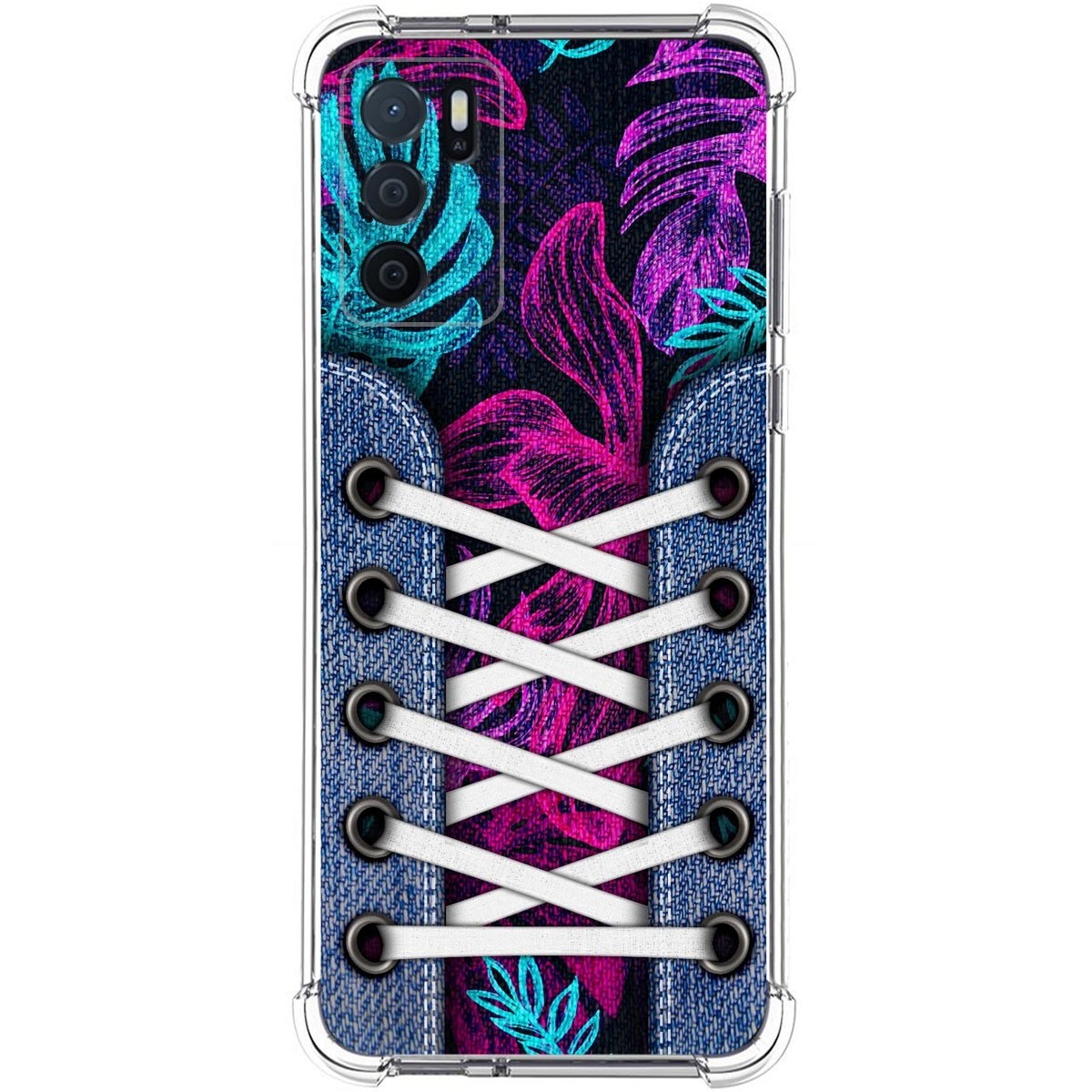 Funda Silicona Antigolpes para Oppo A54s diseño Zapatillas 07 Dibujos
