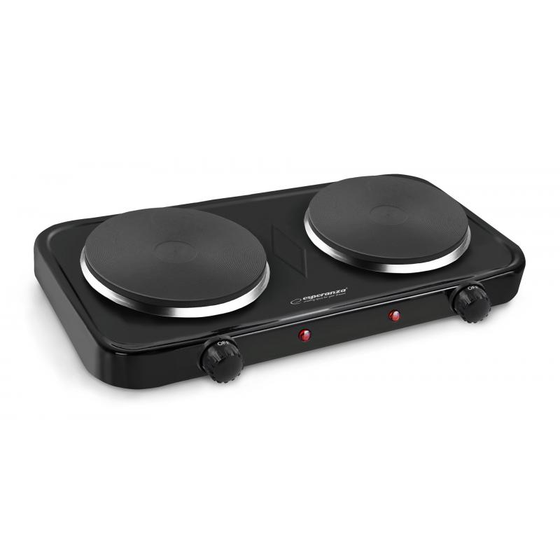 Cocina Portátil Esperanza EKH010K 2 Zonas Negro