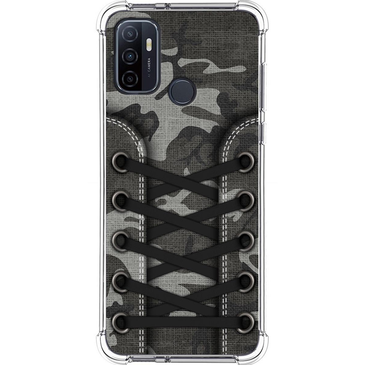 Tumundosmartphone Funda Silicona Antigolpes para Oppo A53 / A53s diseño Zapatillas 15 Dibujos