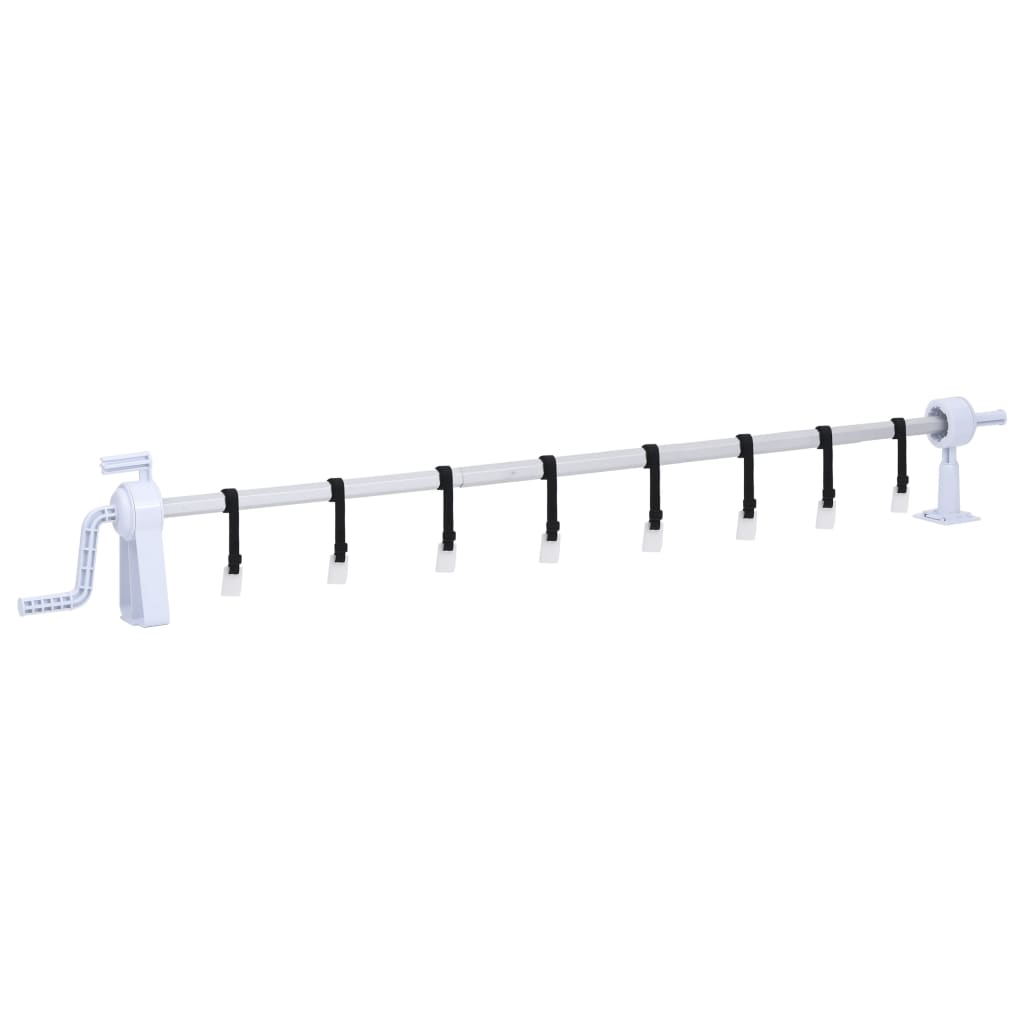 vidaXL Enrollacobertor de piscina con base de plástico
