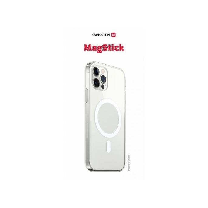 Swissten Funda Transparente de Gel Magstick para Iphone 12/12 Pro - Protección Completa