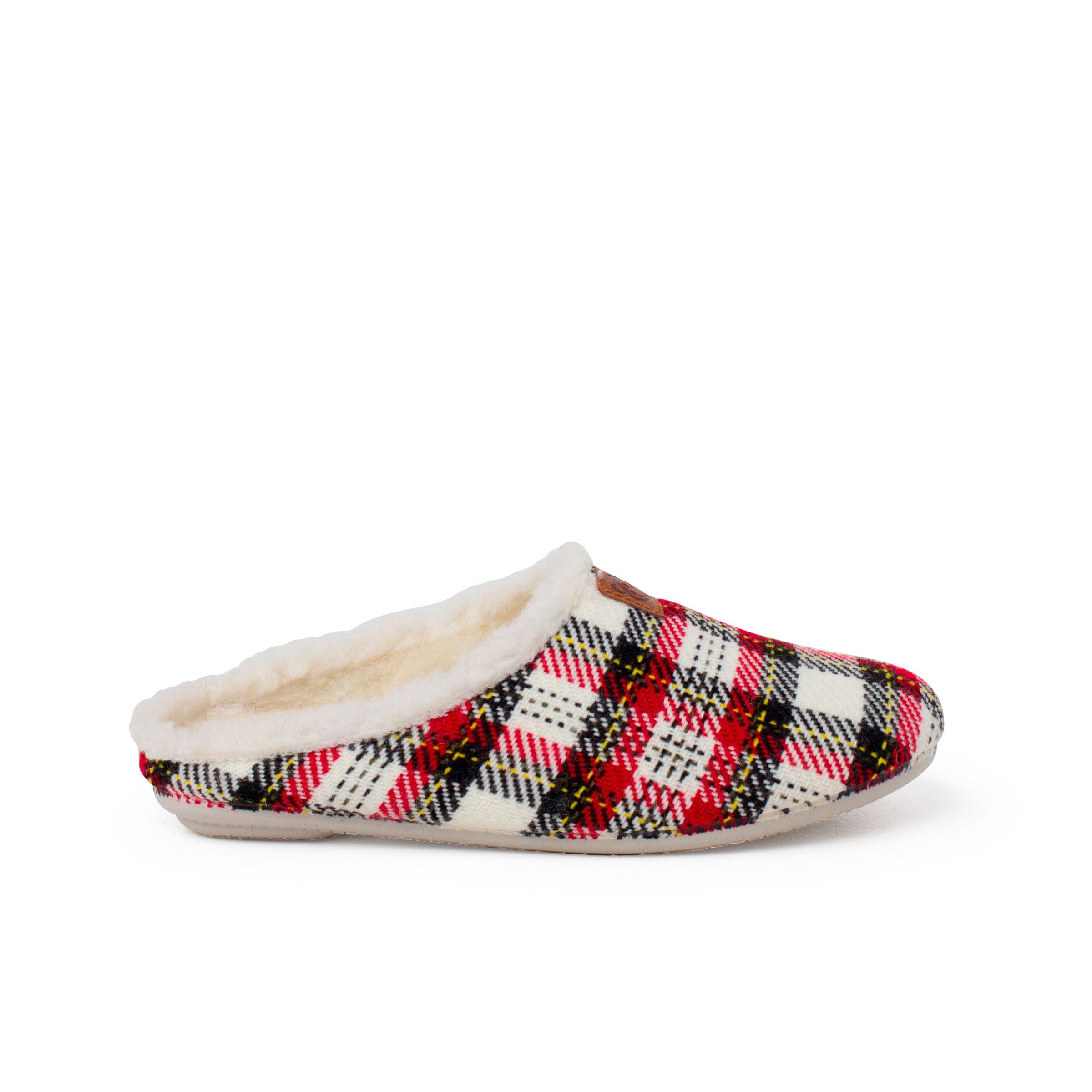 Pisamonas Zapatillas Casa Pura Lana Cuadros
