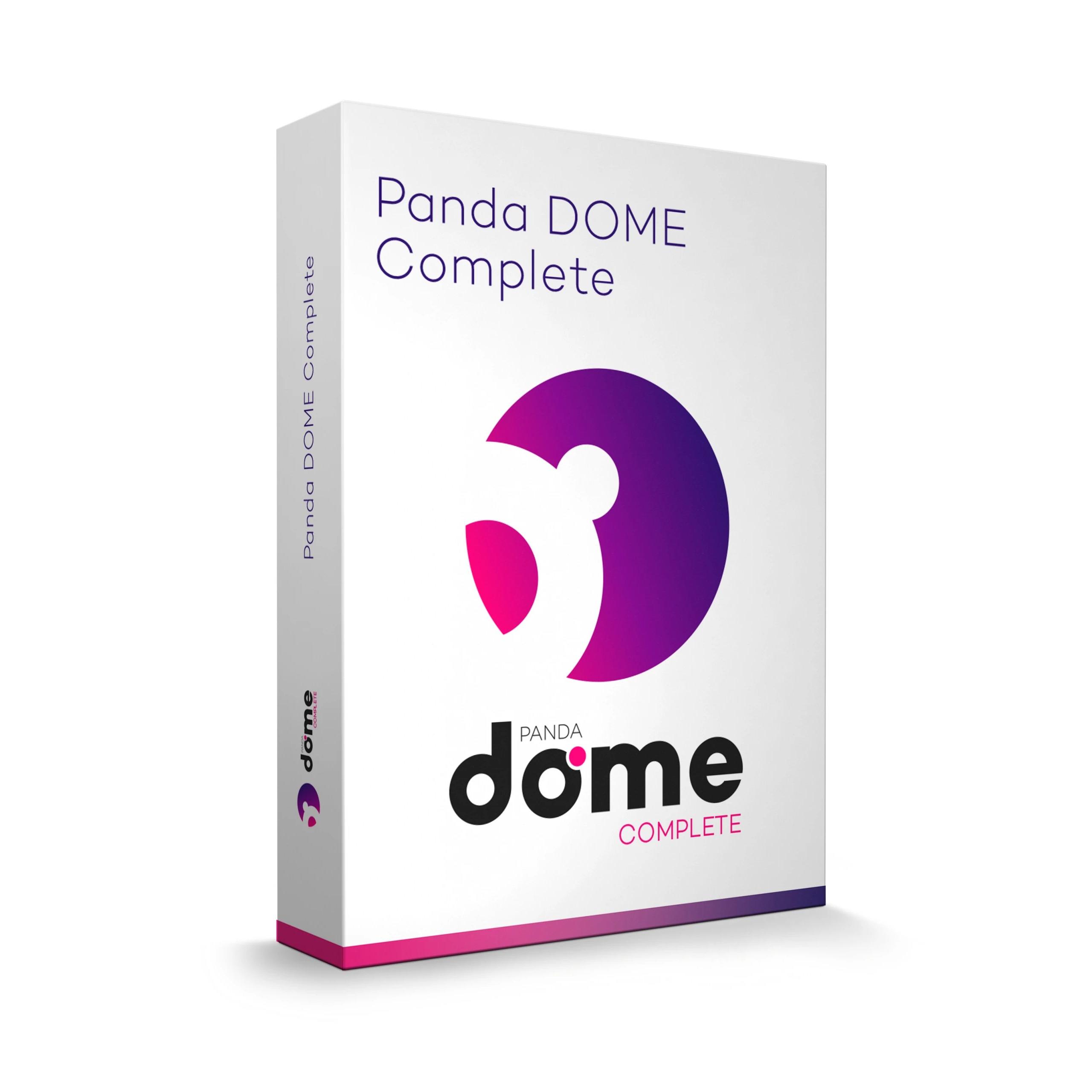 Panda - Software de seguridad Panda Dome Complete Caja Español con protección antivirus, antiransomware y privacidad para dispositivos ilimitados 1 año A01YPDC0MIL