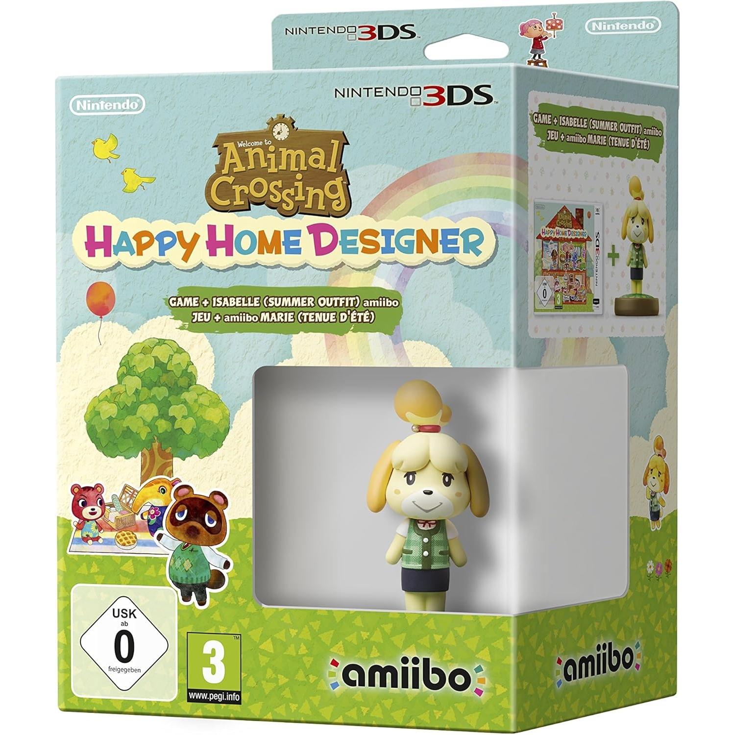 Animal Crossing Happy Home Designer + Amiibo Isabelle Edición Verano Juego para Consola Nintendo 3DS [PAL ESPAÑA]