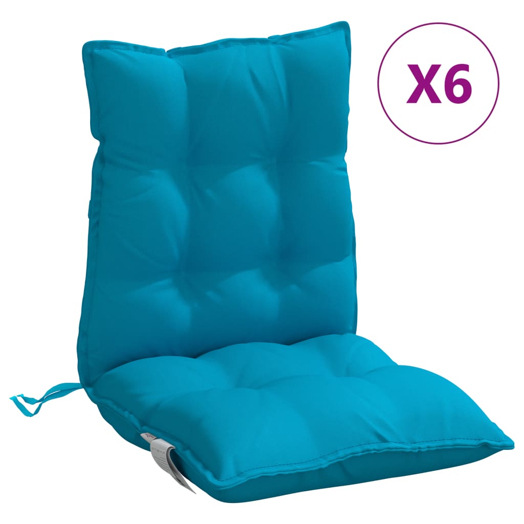 Vidaxl Cojines de Silla con Respaldo Bajo - Tela Color Antracita