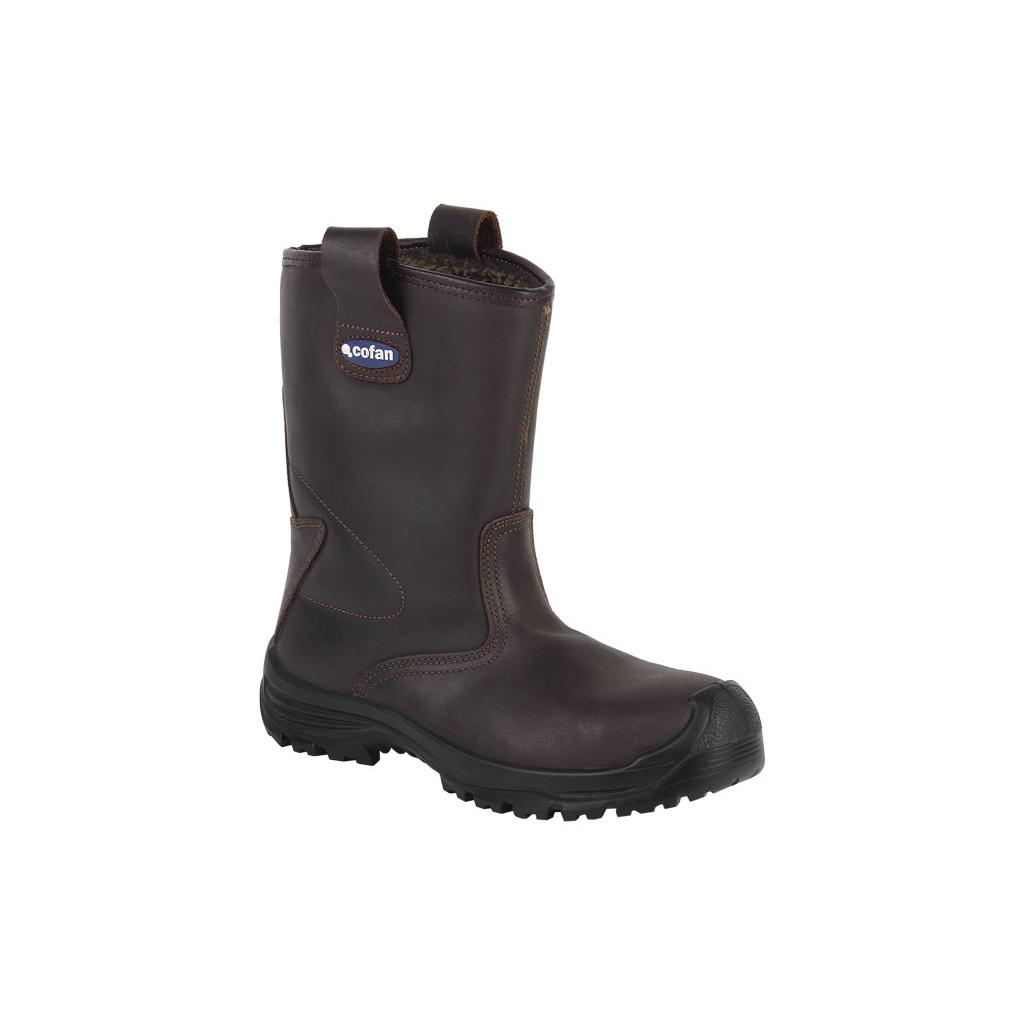 COFAN - Bota de Piel | Forrada | Seguridad S3 | Modelo Megan | Calzado de Seguridad | Color Marrón