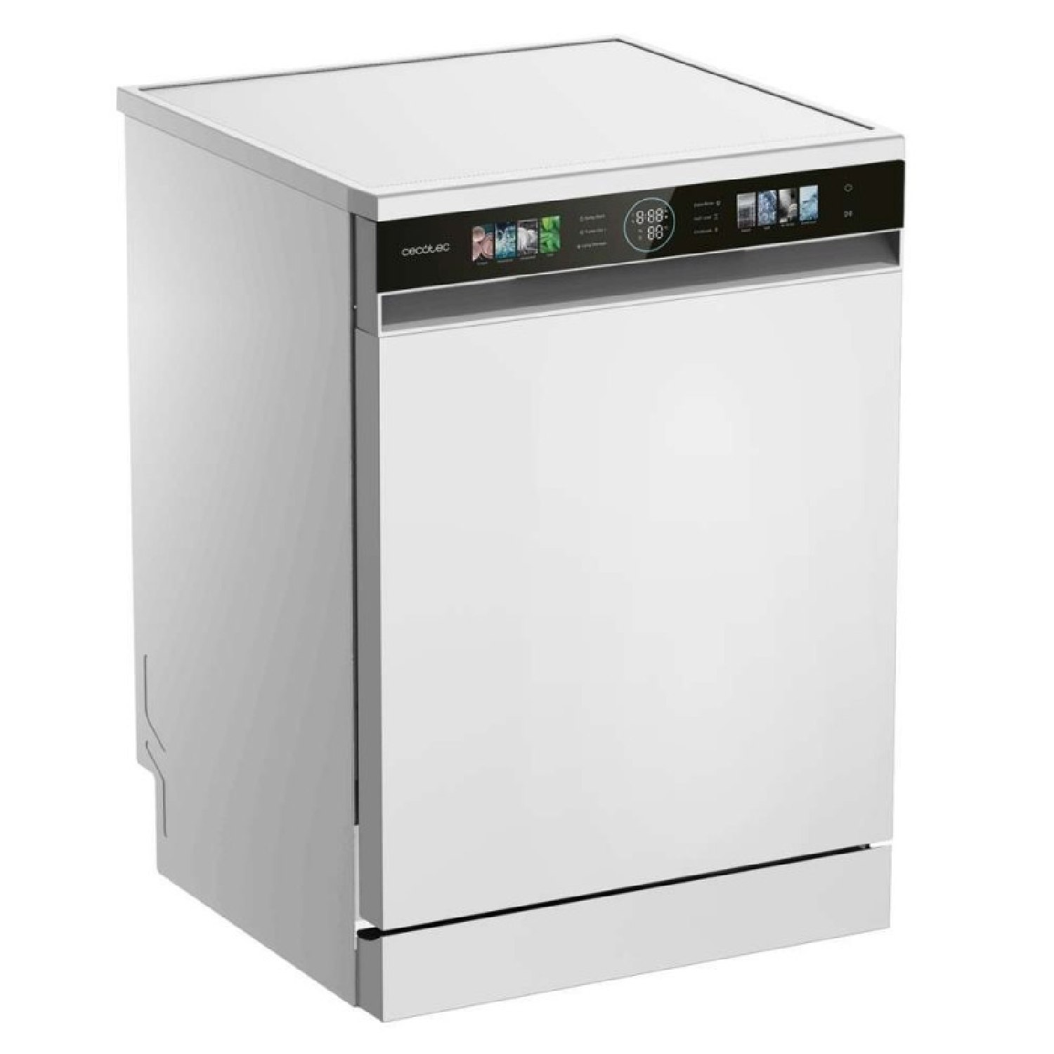 Cecotec Lavavajillas Compacto de 60cm Bolero Aguazero 6620 C, 1850W, 15 Cubiertos, 8 Programas, Motor Inverter