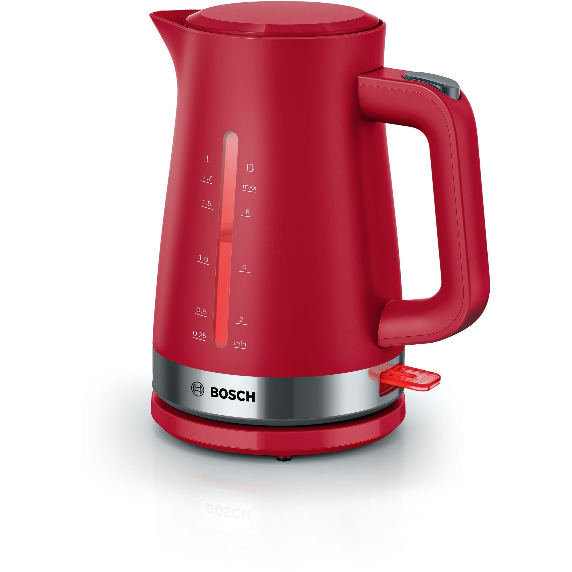 Bosch TWK4M224 hervidor eléctrico 1.7 L Rojo 2400 W