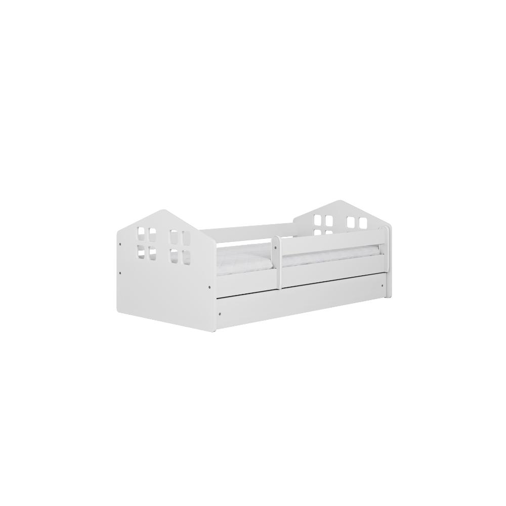 Cama 140 x 80 cm Kocot Kids com gaveta e colchão Kacper White