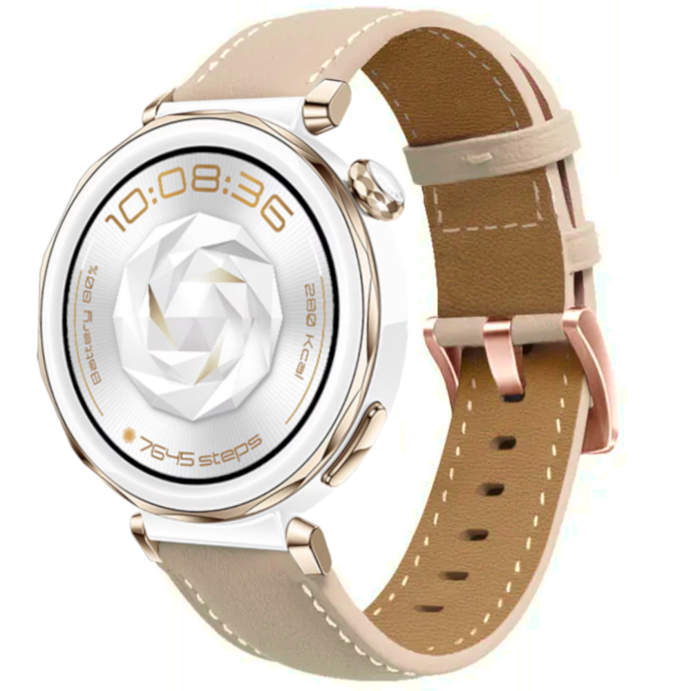 Correa de Piel para Garmin Venu 3S / Hua Watch GT 5 Pro - 42mm / Watch GT 5 - 41mm / Watch GT 4 - 41mm , Pulsera diseño Fina Ancho 18mm