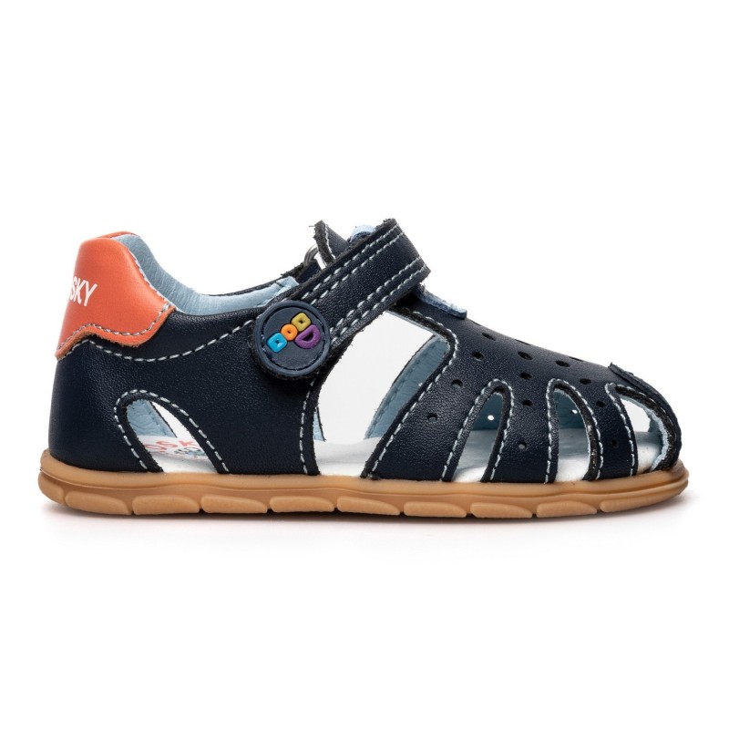 Zapatos primeros pasos bebé niño PABLOSKY 067320 SANDALIA BAREFOOT MEDITERRANEO 37742 26V