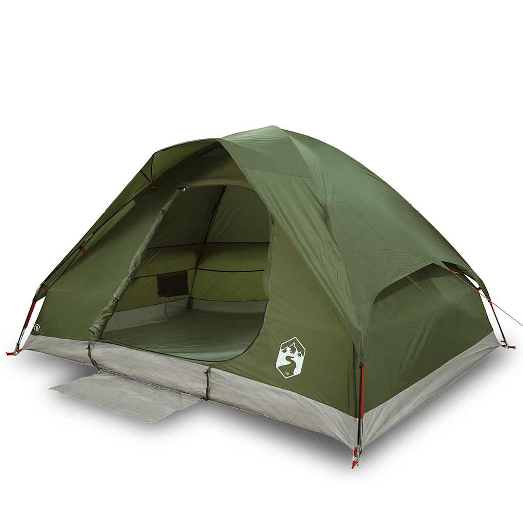 vidaXL Tienda de campaña iglú para 2 personas impermeable verde oliva