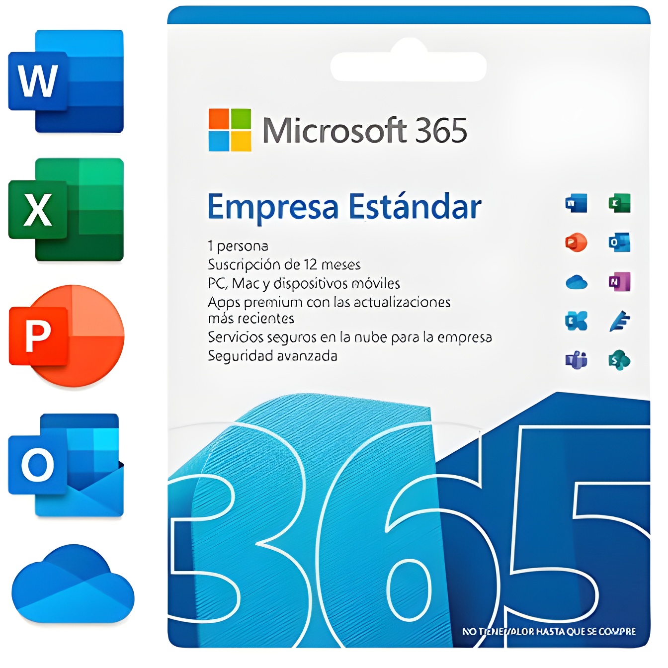 Microsoft 365 Empresa Estándar - 1 usuario - 5 PC/Mac + 5 Tabletas +5 móviles - Suscripción 12 meses