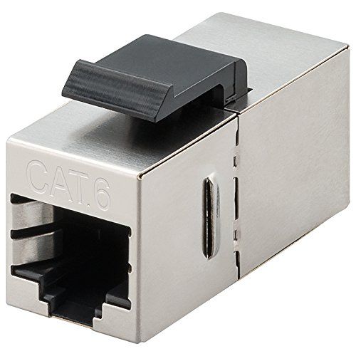 CABLEPELADO Keystone RJ45 hembra a RJ45 hembra CAT 6 STP Gris