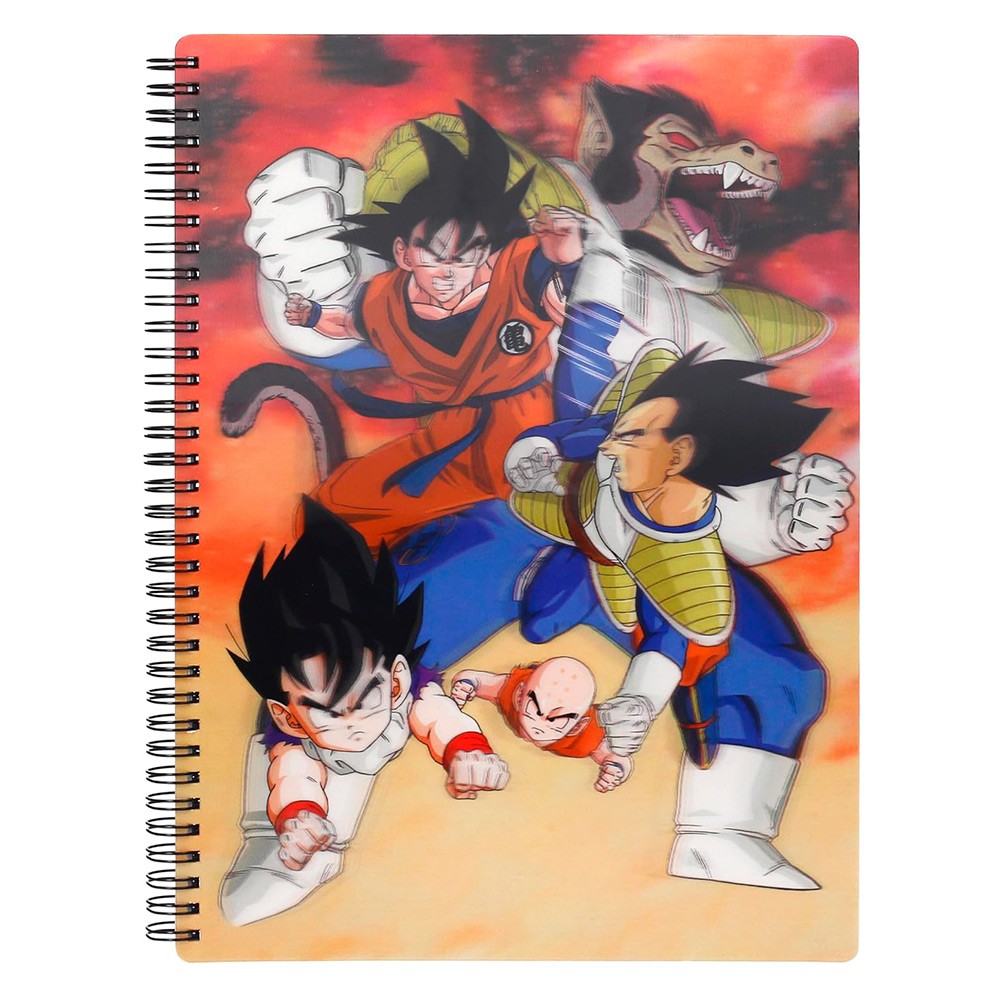 Libreta A4 Dragon Ball con Efecto 3D.