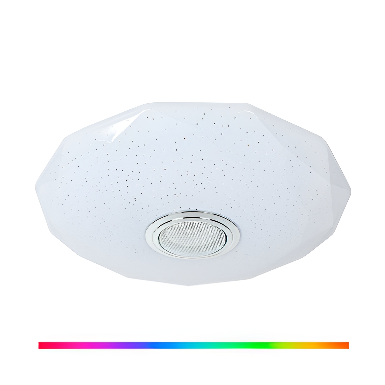 BEL AIR HOME - Lámpara Plafón LED RGB Bluetooth TRITON 33 CM, Luz Led y Altavoz Bluetooth Integrado