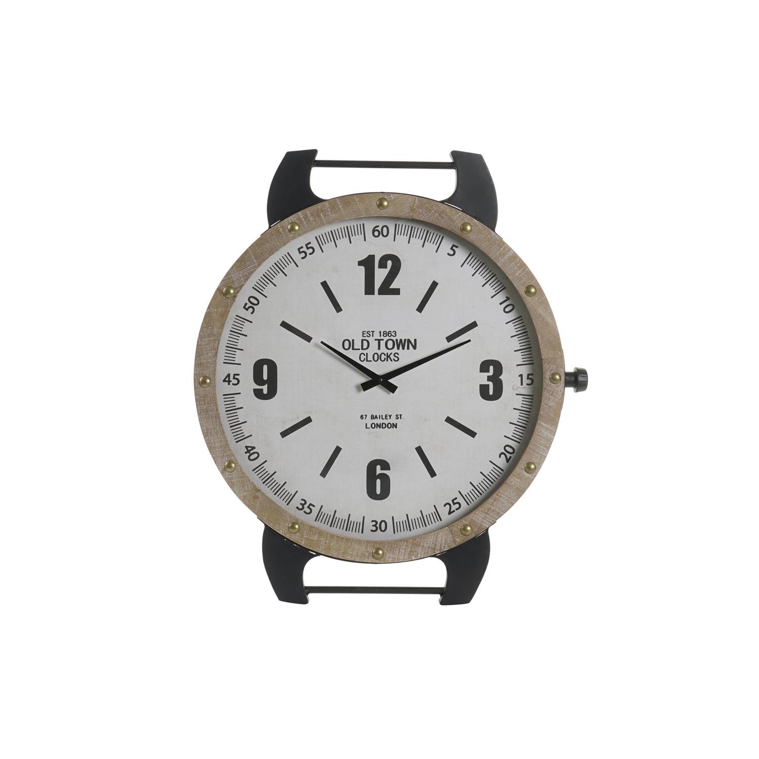 RELOJ PARED HIERRO MDF 52X5X60 BLANCO RE196392