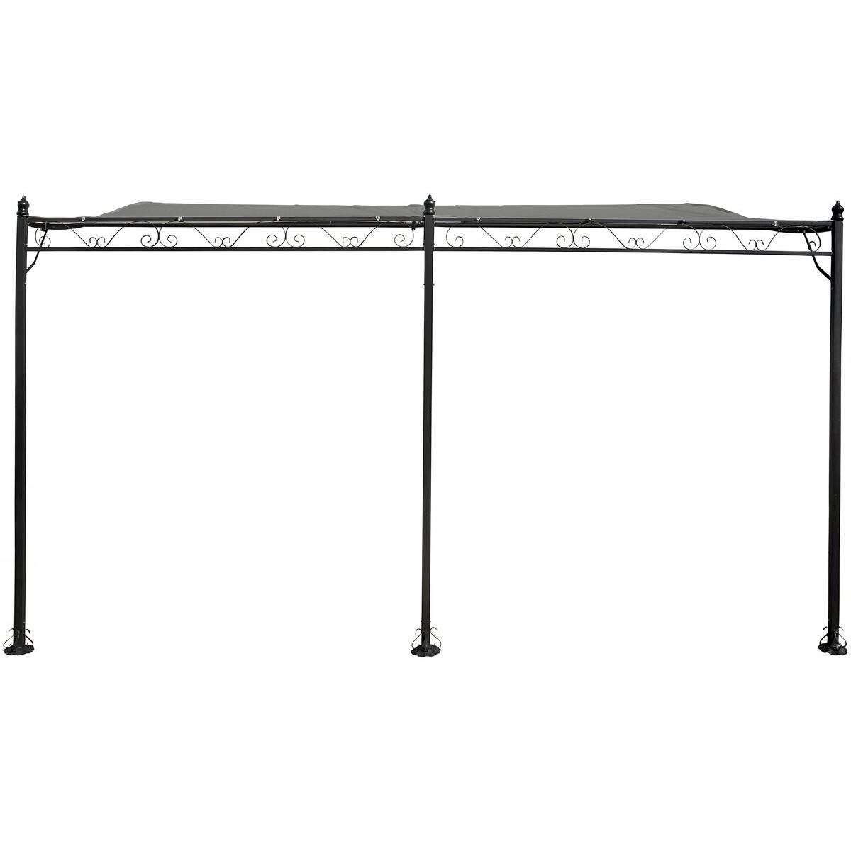 Habitat y Jardin - Cenador de metal - 3 x 4 m - Gris