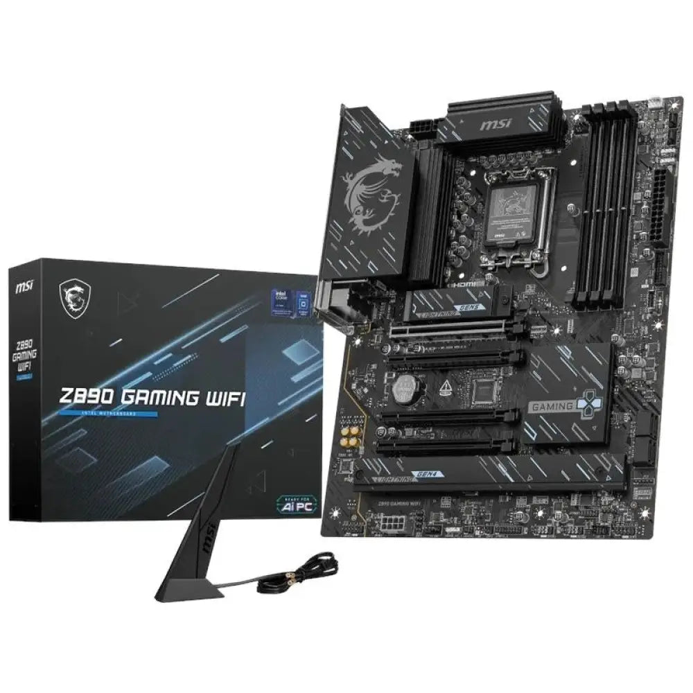 Placa Base MSI Z890 GAMING WIFI Intel Z890 LGA1851 DDR5 ATX WiFi 7 Thunderbolt 4 PCIe 5.0