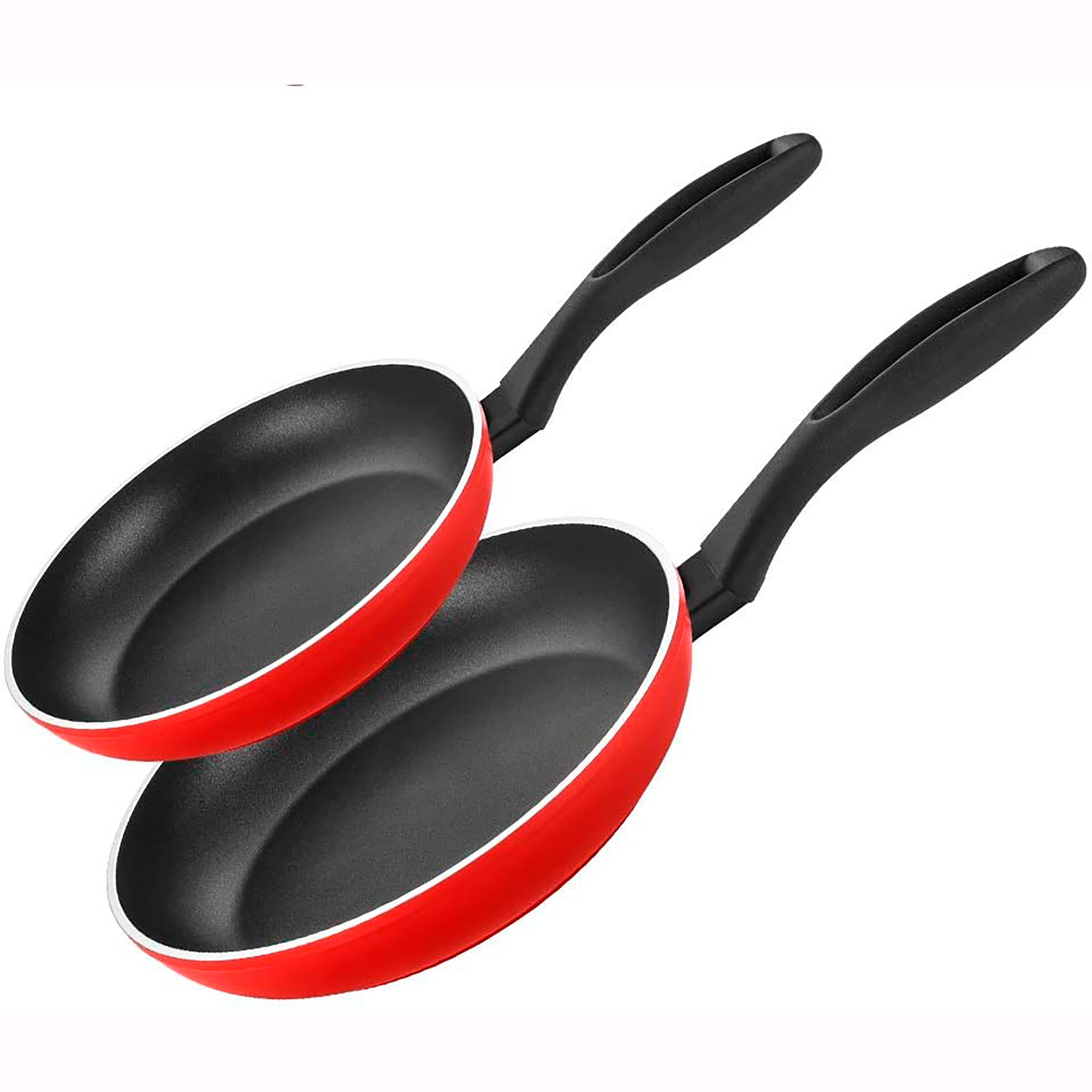 FAGOR Maxima Set 2 Sartenes 20-24 cm Inducción, Aluminio Forjado, Antiadherente XYLAN Ecológico sin PFOA, , Rojo