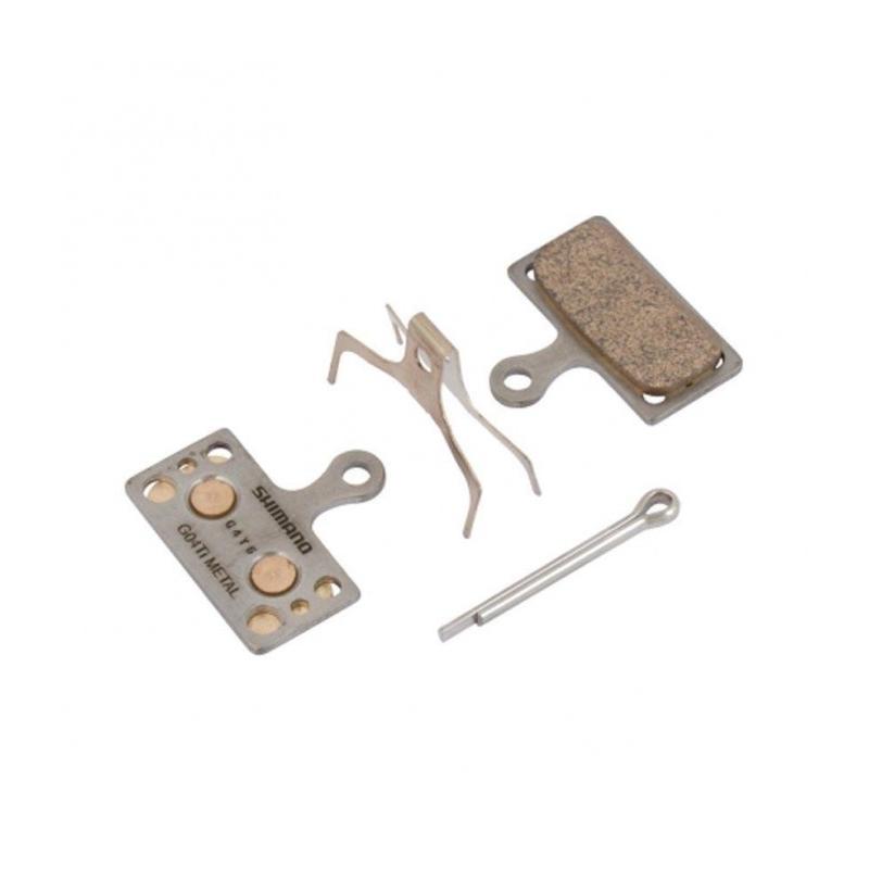 Shimano - Pastillas de Freno para Disco G04TI M9000/M8000 para Bicicleta de Montaña y Carretera, Alta Potencia 5/5, Placa Trasera de Titanio, Ideal para Barro y Arena, Compatible con BR-M9000, BR-M8000, BR-M7000