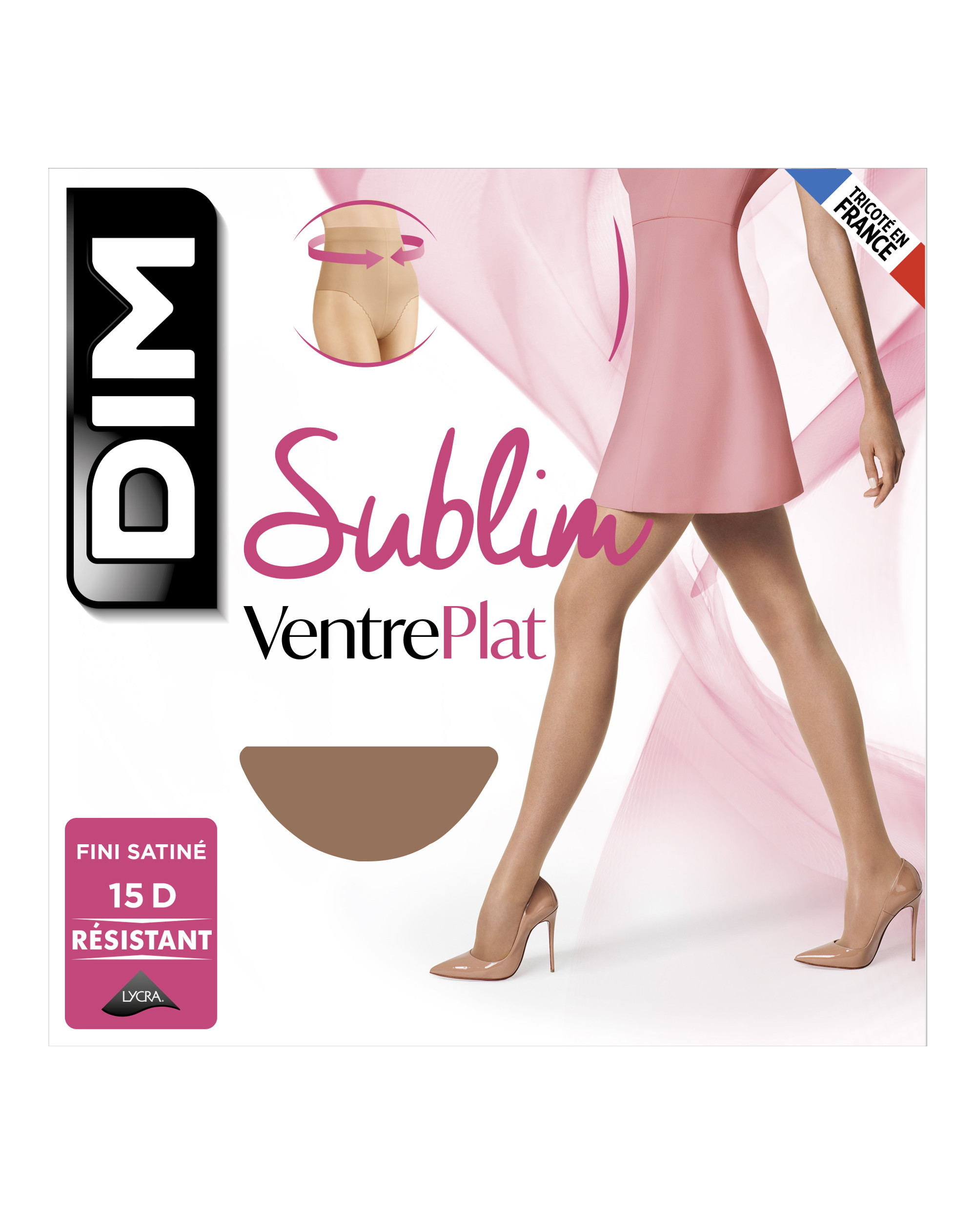 Dim Panty transparente Sublim 15 deniers vientre plano