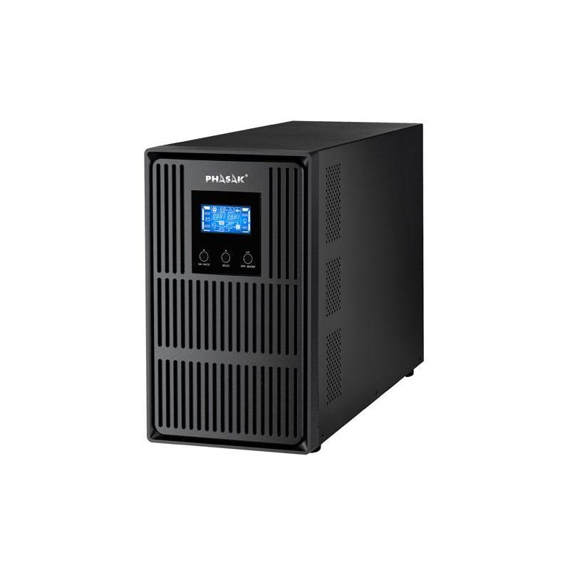 Phasak SAI ON-LINE Torre 3000VA 2700W para Protección de Dispositivos Electrónicos