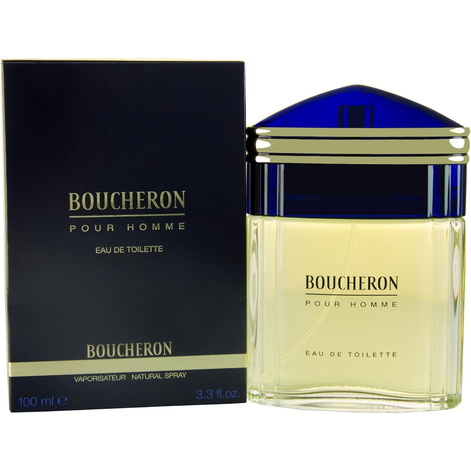 Boucheron Homme Eau de Toilette Spray para Hombre, 100 ml - Fragancia Cítrica Amaderada Aromática
