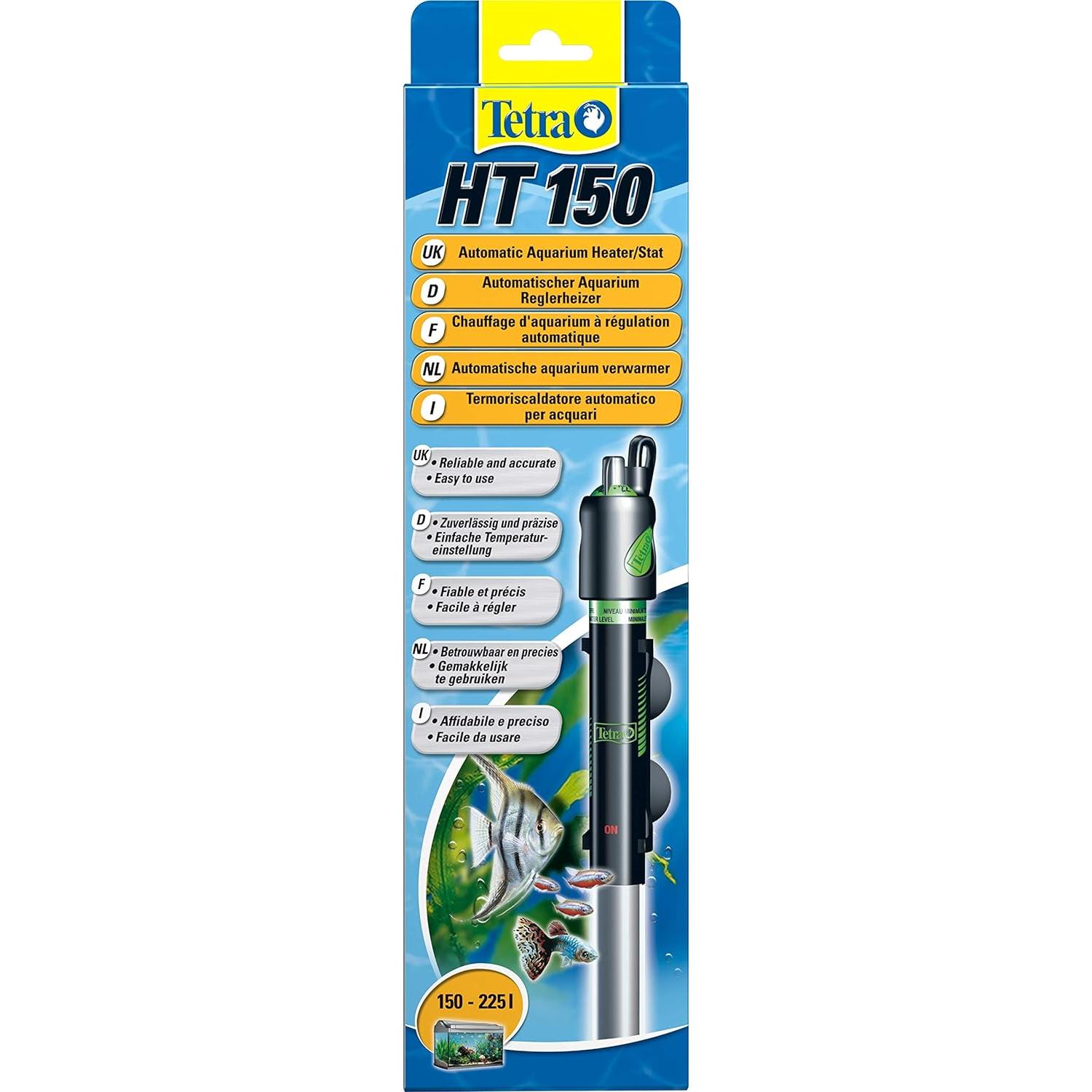 Tetra Calentador Automático HT 150 para Acuarios 150-225L - Ajuste de Temperatura - Sumergible