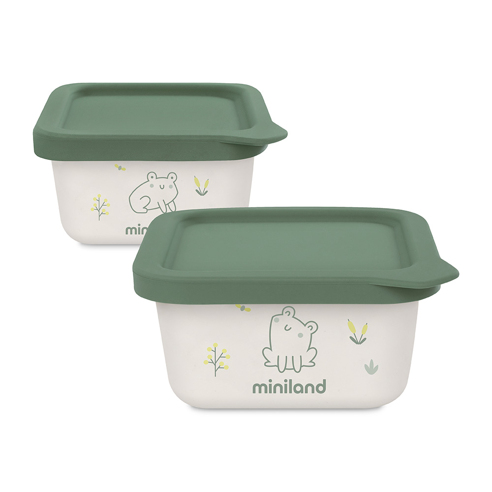 Set de herméticos de material bio naturset 2 frog
