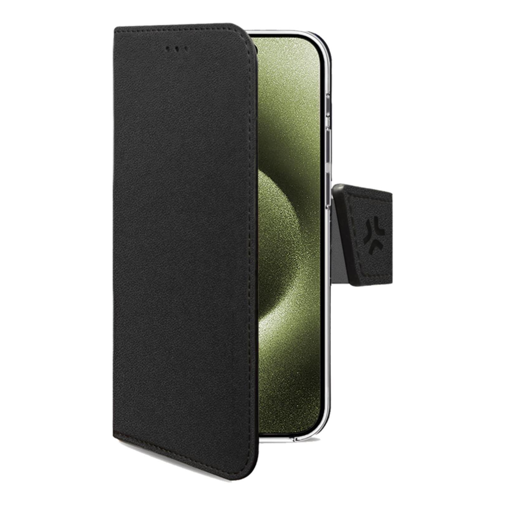 Celly WALLY1078 funda para teléfono móvil 15,5 cm (6.1") Funda cartera Negro