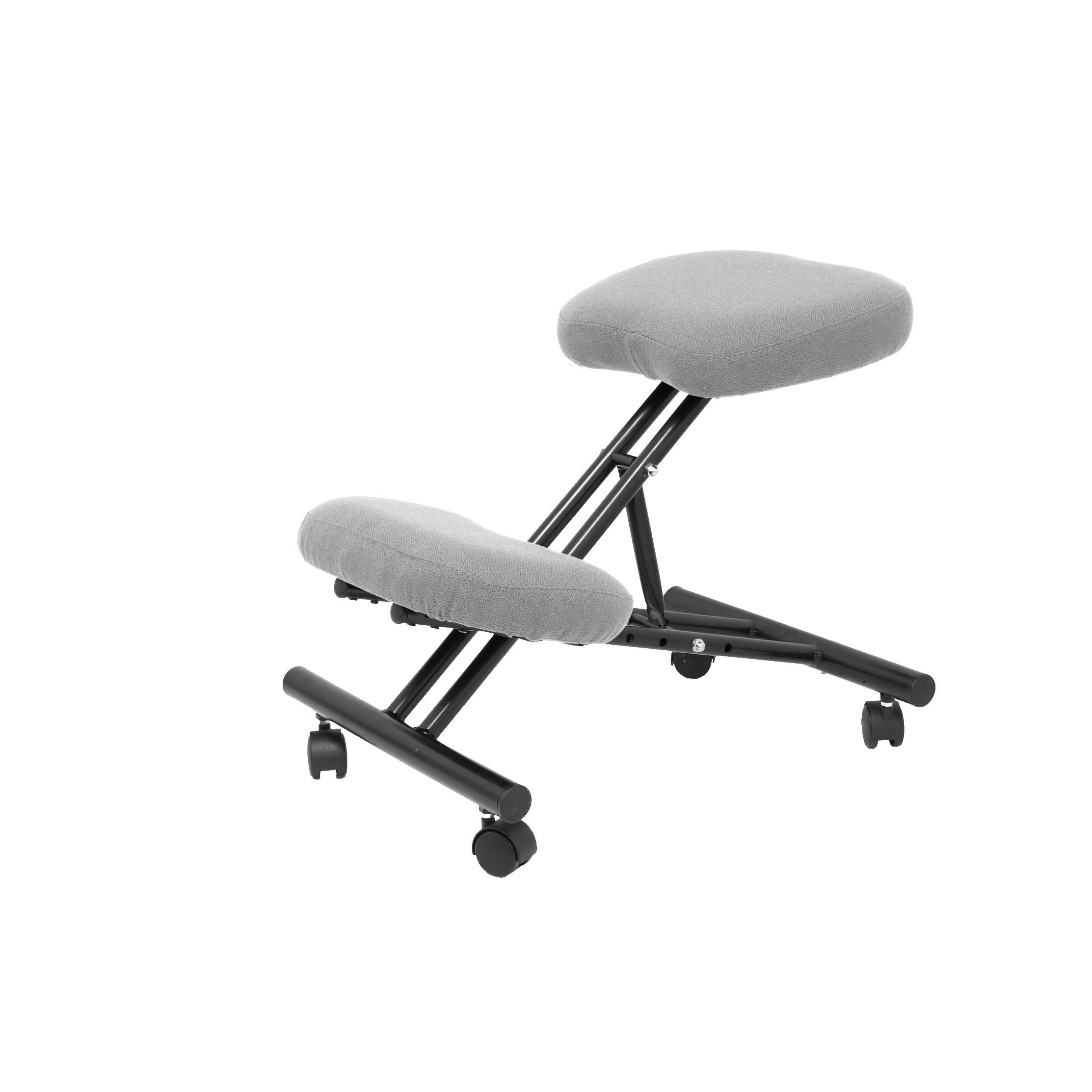 Piqueras Y Crespo Silla Ergonómica BALI Gris Claro con Reposarodillas y Ruedas