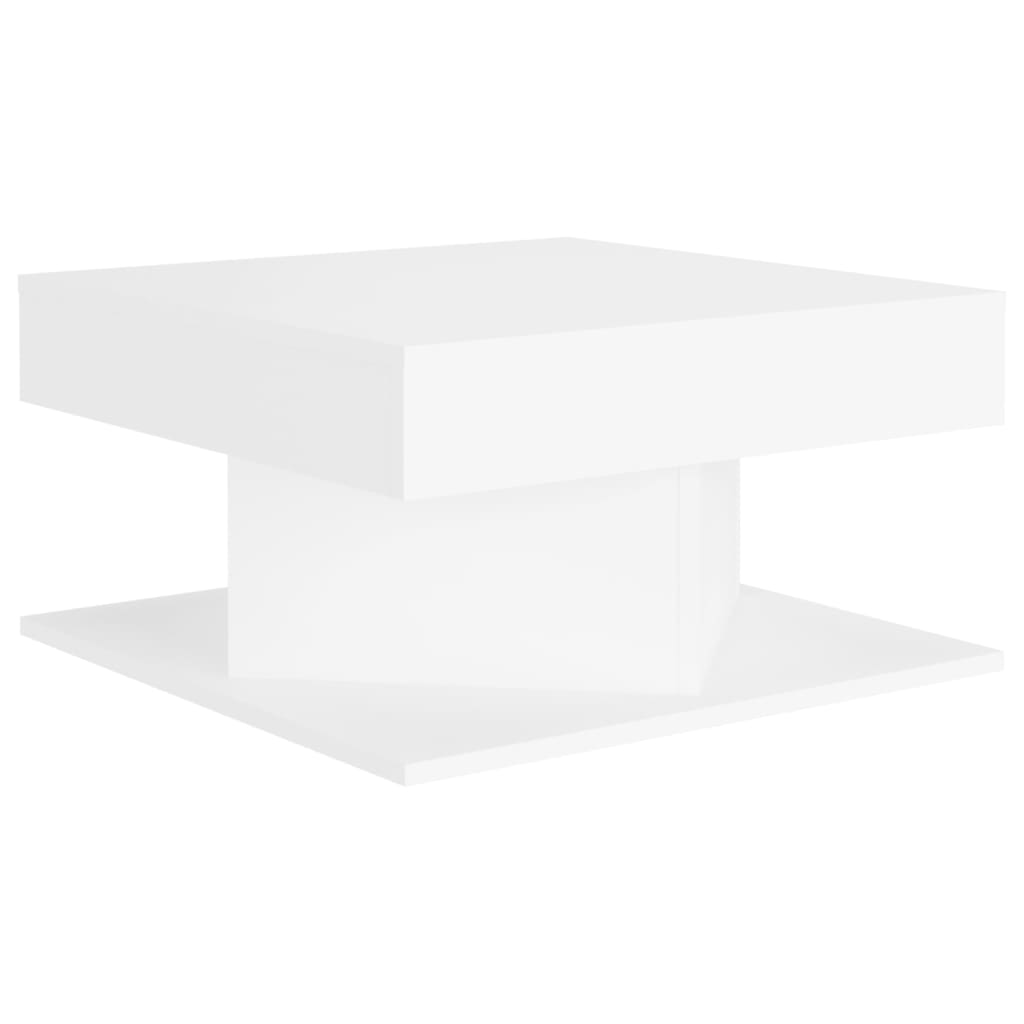 Vidaxl Mesa de Centro Contrachapada 57x57x30 Cm Blanco