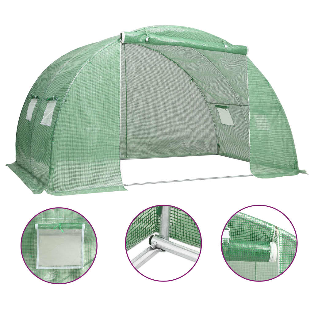 vidaXL Invernadero 8 m² 2x4x2 m