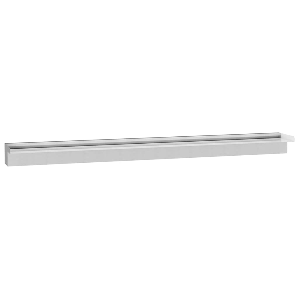 vidaXL Fuente Cascada Rectangular Piscina Acero Inoxidable Adorno Agua Dimensiones 30 cm,  45 cm,  60 cm y mas