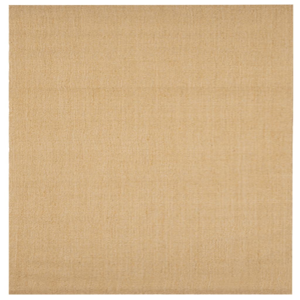 vidaXL Alfombra de sisal natural 100x100 cm