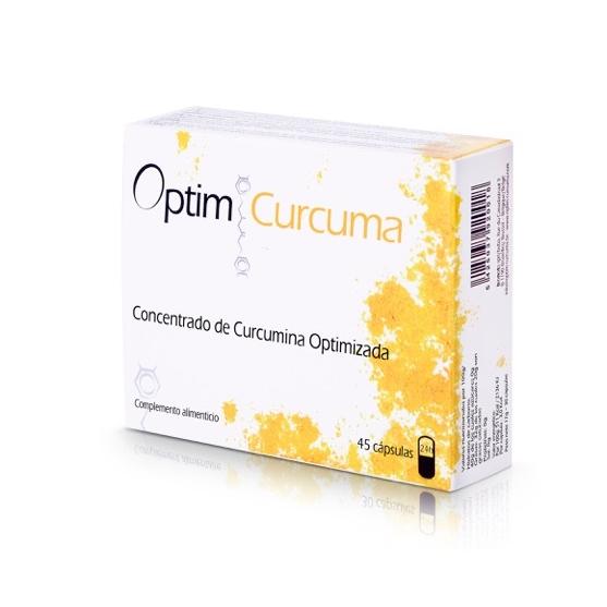 Optim Curcuma 45 Cap Apto Vegetarianos Sin Azucar Sin Gluten Sin Lactosa
