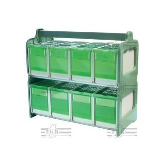 2Gr Transportín Maleta 8 Huecos para Pájaros - Cuidado de Aves