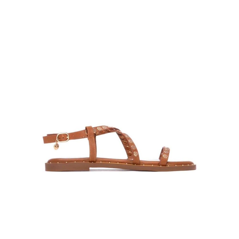 Sandalias Planas Xti 145357 Mujer Camel