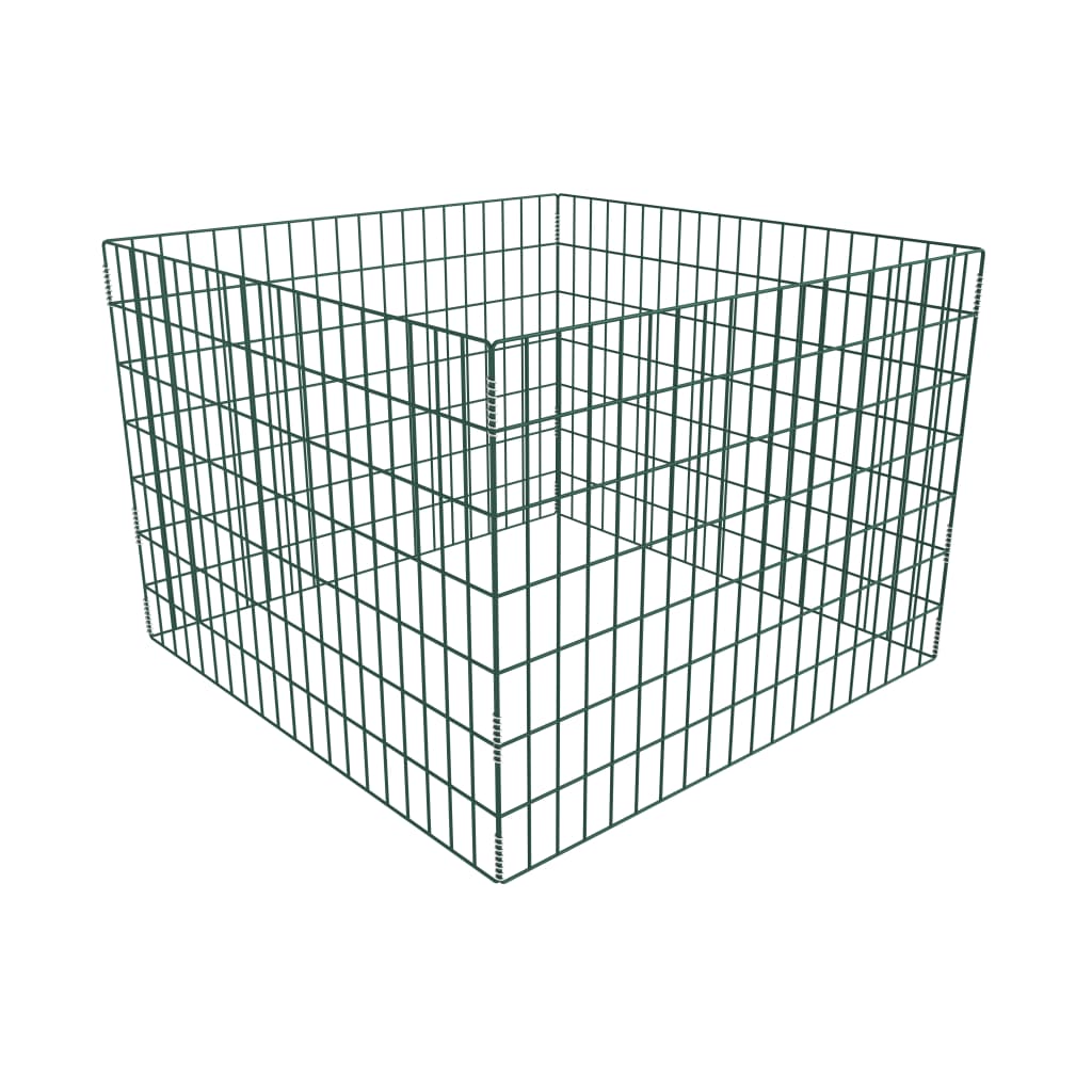 vidaXL Compostador de malla cuadrado 100x100x70 cm