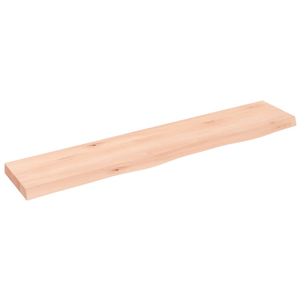 Estante de Pared Vidaxl de Madera de Roble Tratada 100x20x4 Cm Natural