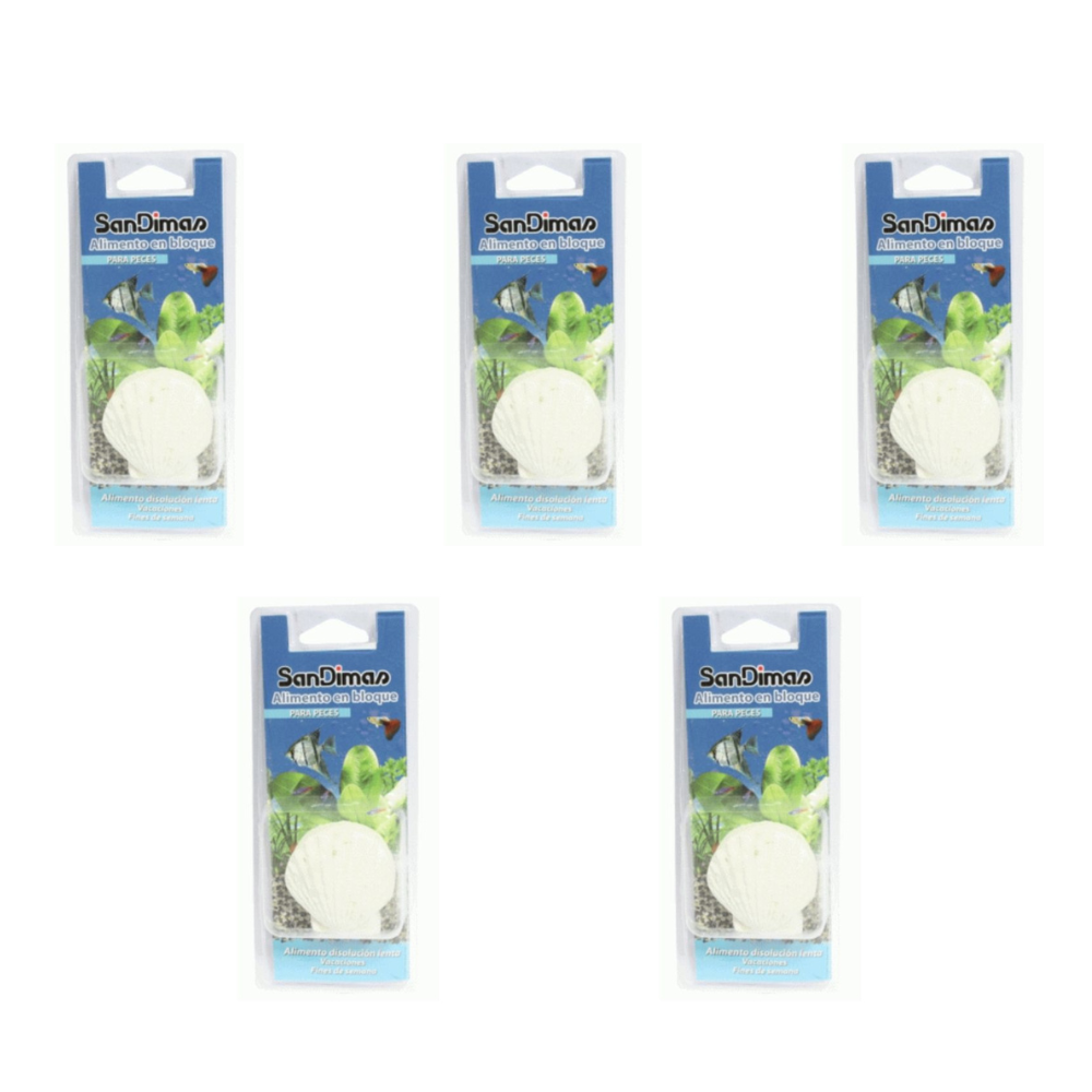 Sandimas Alimento en Bloque para Peces de Vacaciones - 5 Uds. - San Dimas