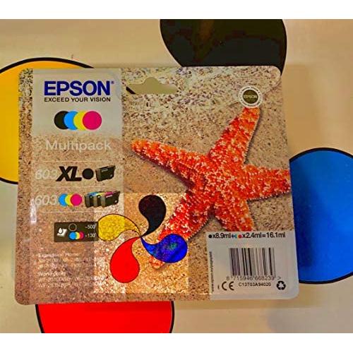 Epson - Epson tinta multipack std/xl estrella de mar 4 tintas 603 xl negro/std. cmy rf / am multi
