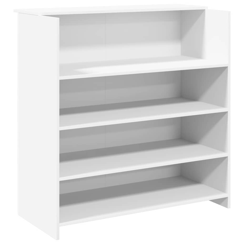 vidaXL Mostrador de recepción blanco 100x50x103,5 cm madera de ingeniería
