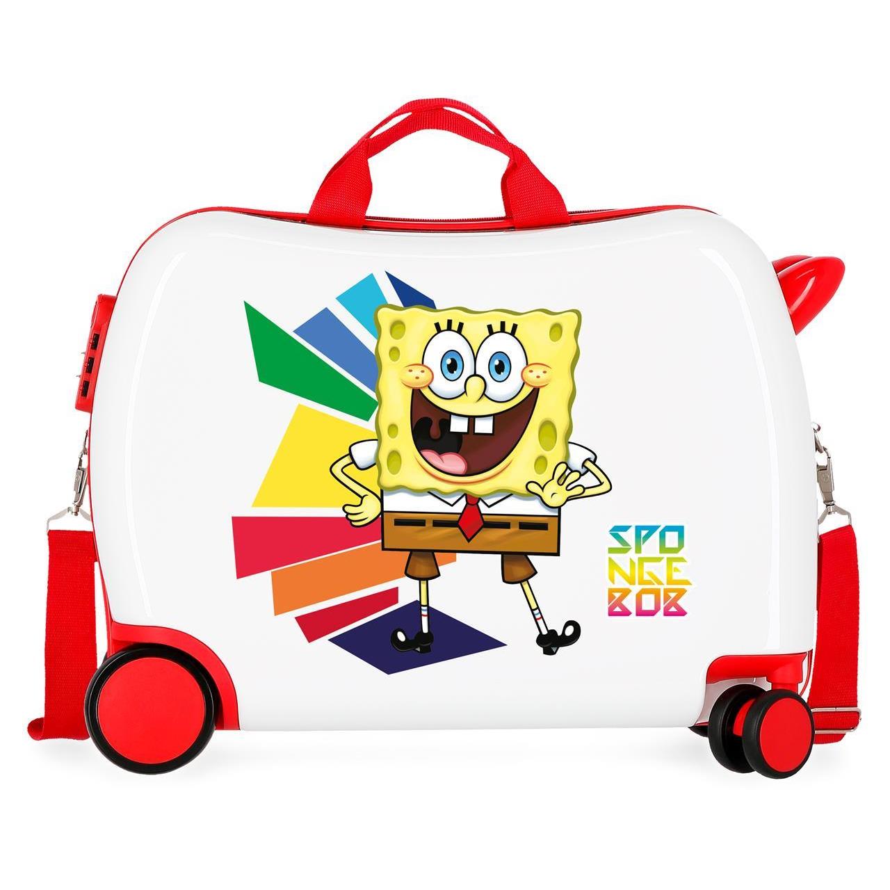 Maleta Infantil Nickelodeon Hello Bob esponja blanco 38x50x20cm